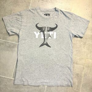 YETI Coolers Cape Buffalo Tarpon Logo T-Shirt - Gray - Men’s Medium